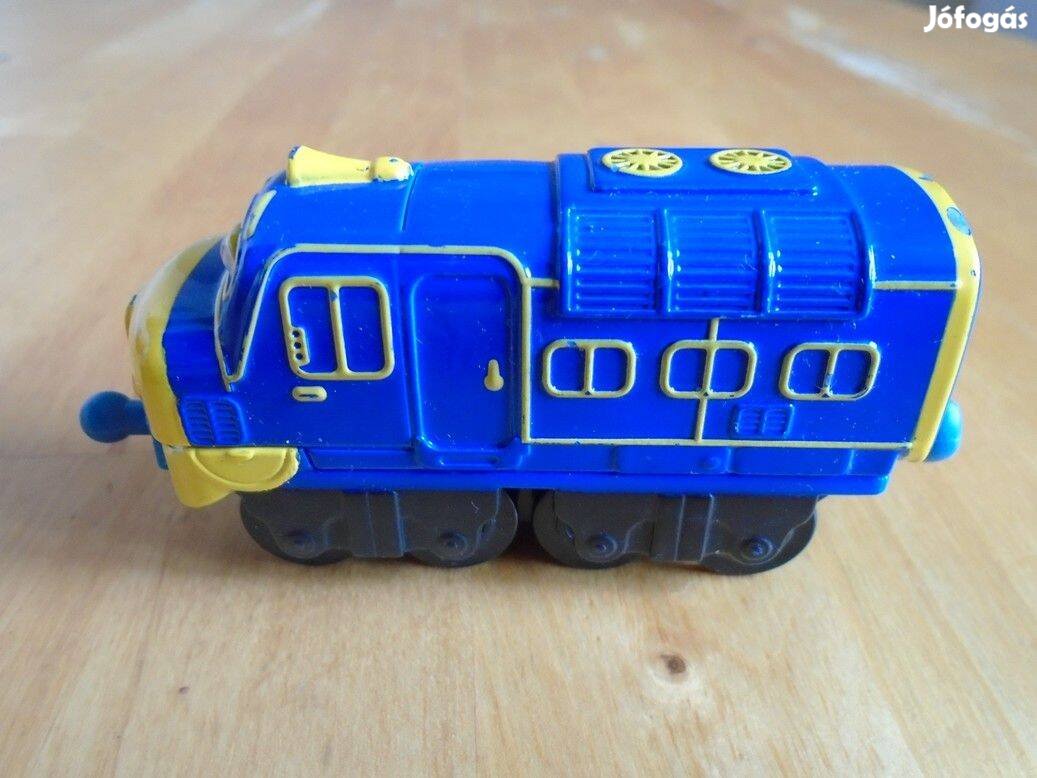 Chuggington - fém, kék-sárga színű Mozdony - újszerű állapotú