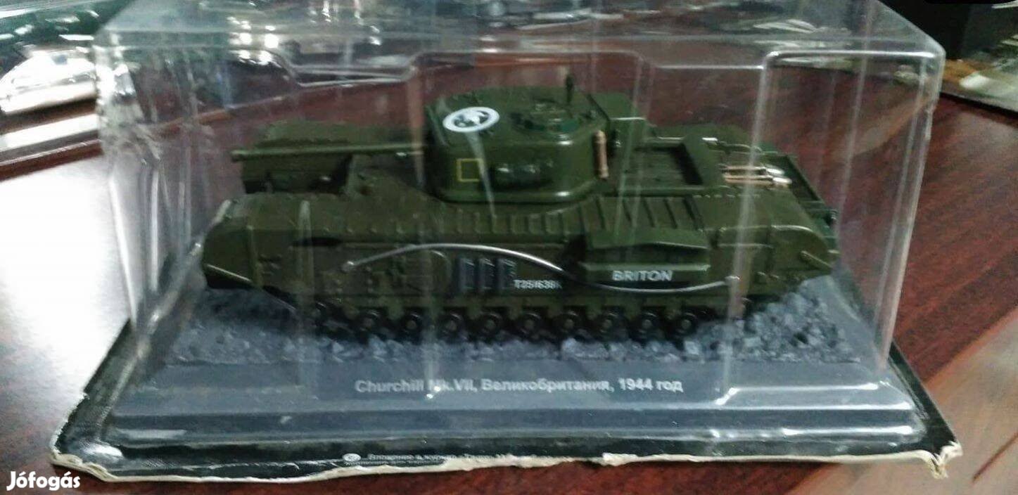 Churchill Mk.VII tank kisauto modell 1/43 Eladó