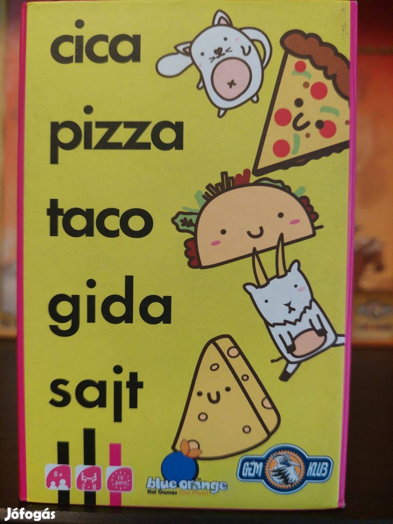 Cica, Pizza, Taco, Gida, Sajt, Társasjáték Hiánytalan Ezzel a játékka