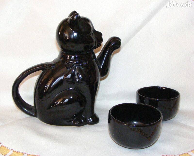 Cica kancsó, kiöntő pohárka