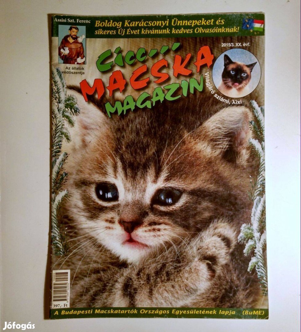 Cicc Macska Magazin 2015/3 (poszterral) 7kép+tartalom