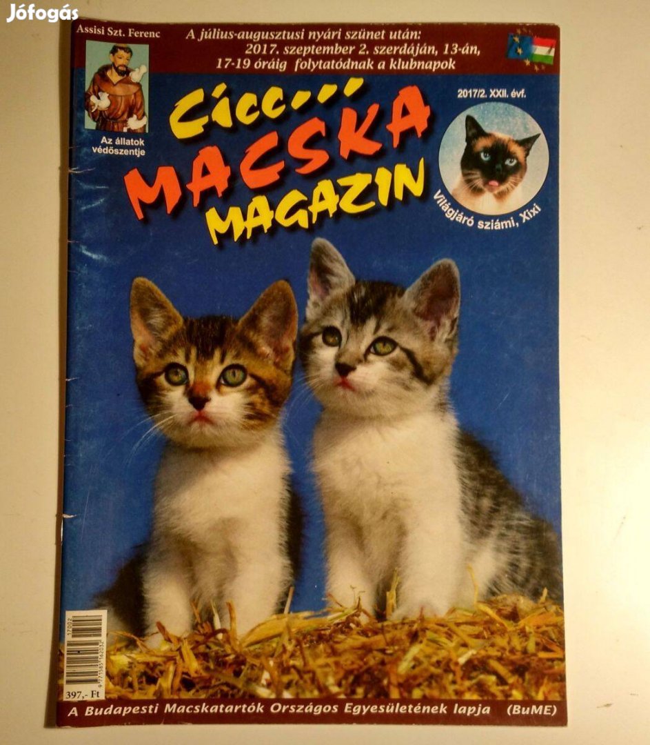 Cicc Macska Magazin 2017/2 (poszterral) 7kép+tartalom