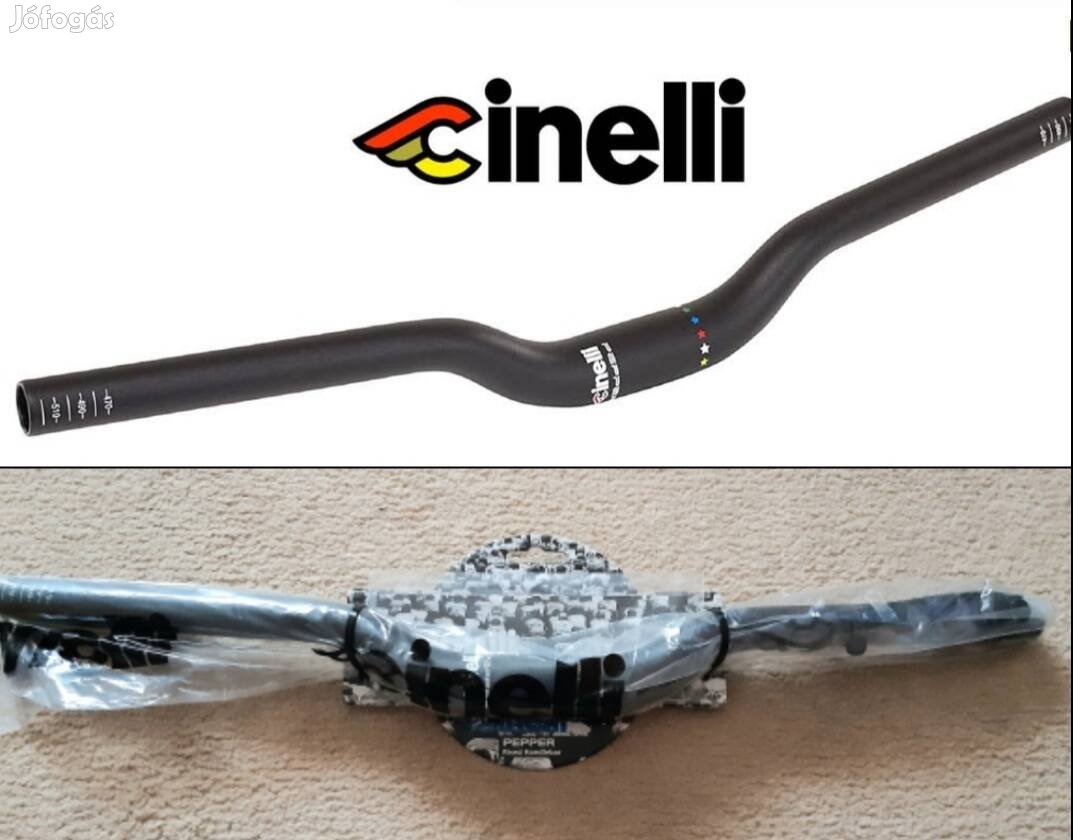 Cinelli Pepper alu kormány. Új, bontatlan, eredeti! 31.8mm/53cm.