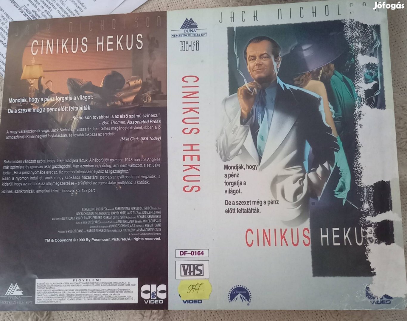 Cinikus hekus - krimi vhs - Jack Nicholson