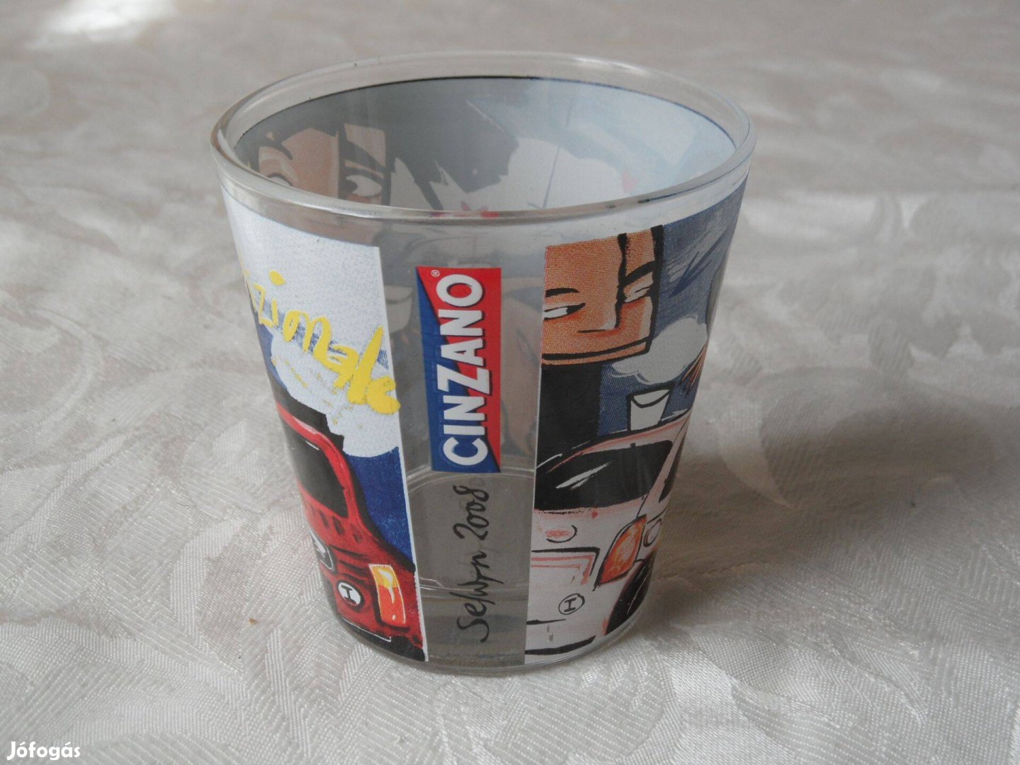 Cinzano üveg pohár
