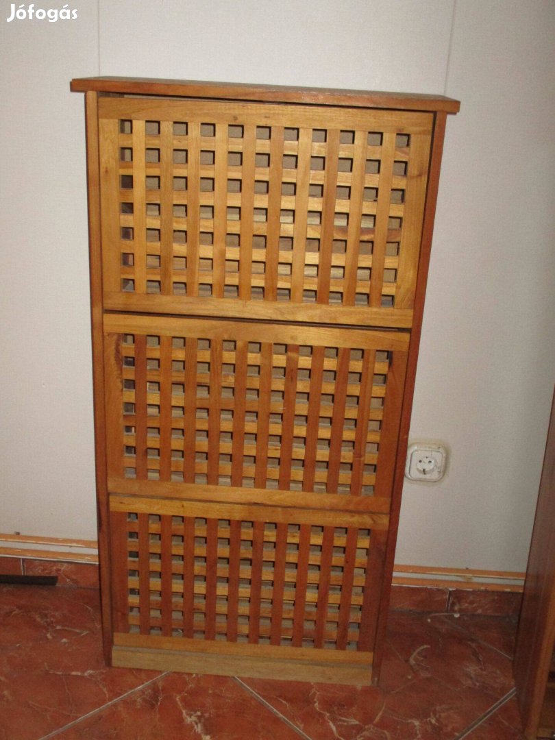 Cipős szekrény keményfa 55x20x105cm