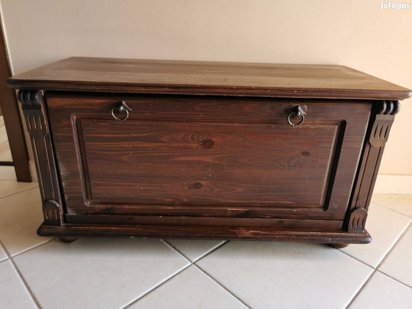 Cipősszekrény, javításra szoruló, fenyő