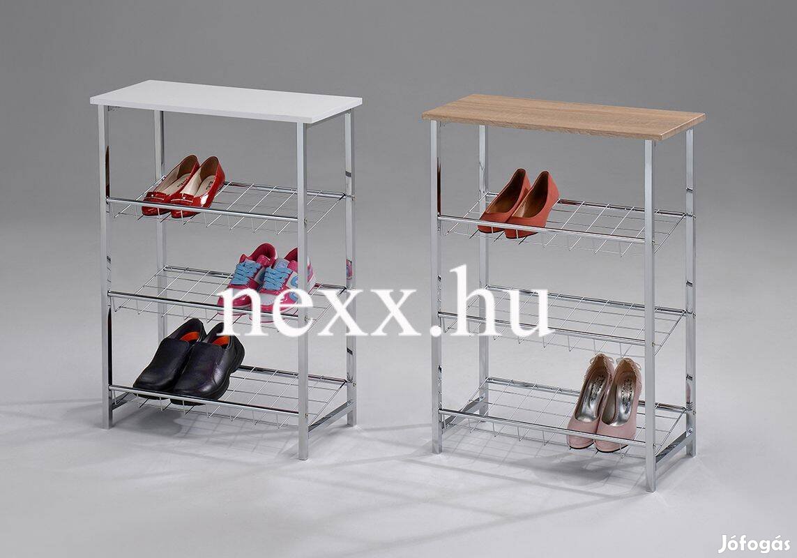 Cipőtartó polc F-993W fehér cipőtartó, új
