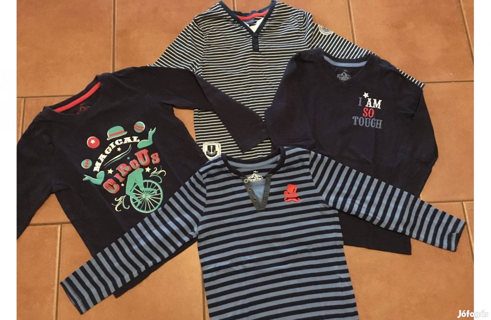 Cirkuszos hosszú ujjú póló csomagban! 110-116