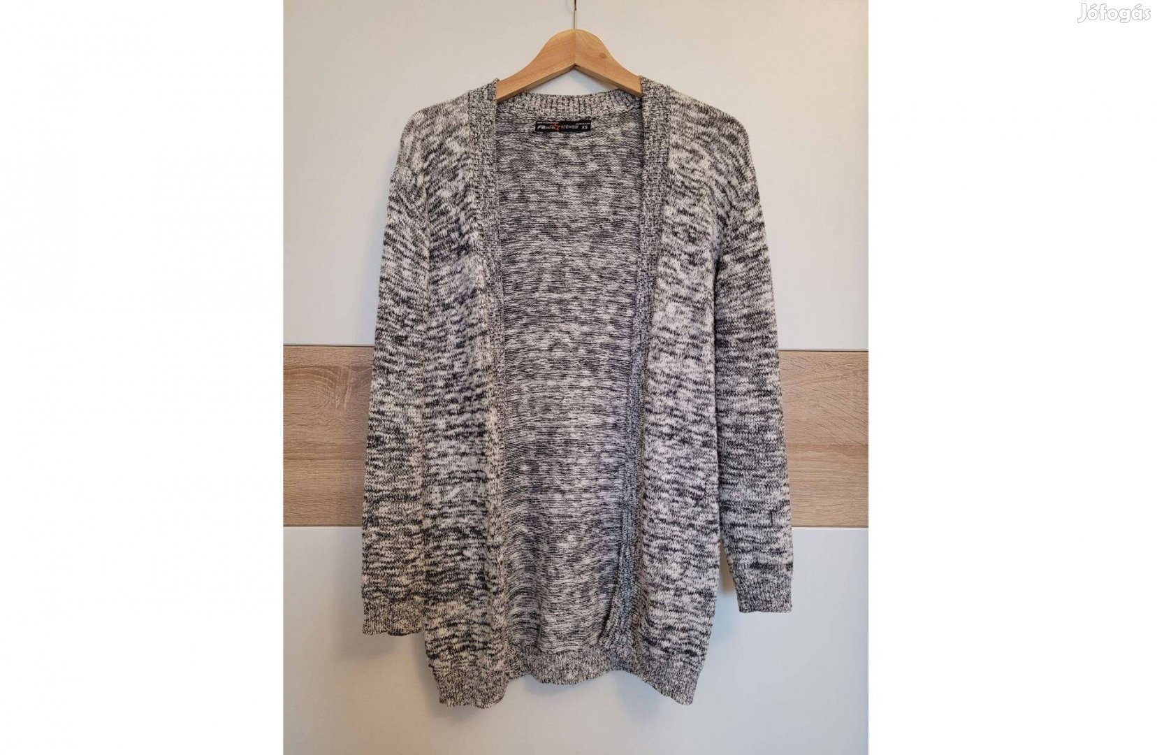 Cirmos szürke kevertszálas Fbsister Knitwear kardigán XS-S