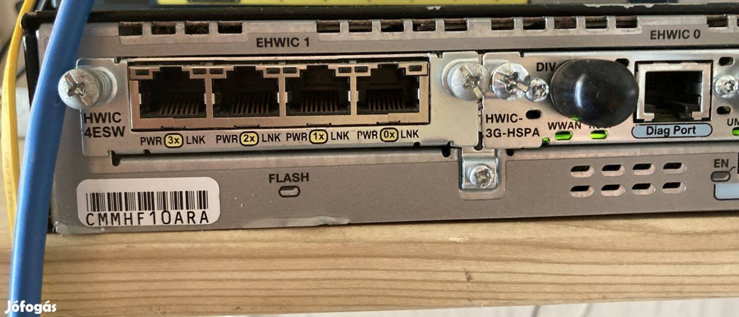 Cisco 1921 router + 3G GSM modul + 4 portos switch modul elado