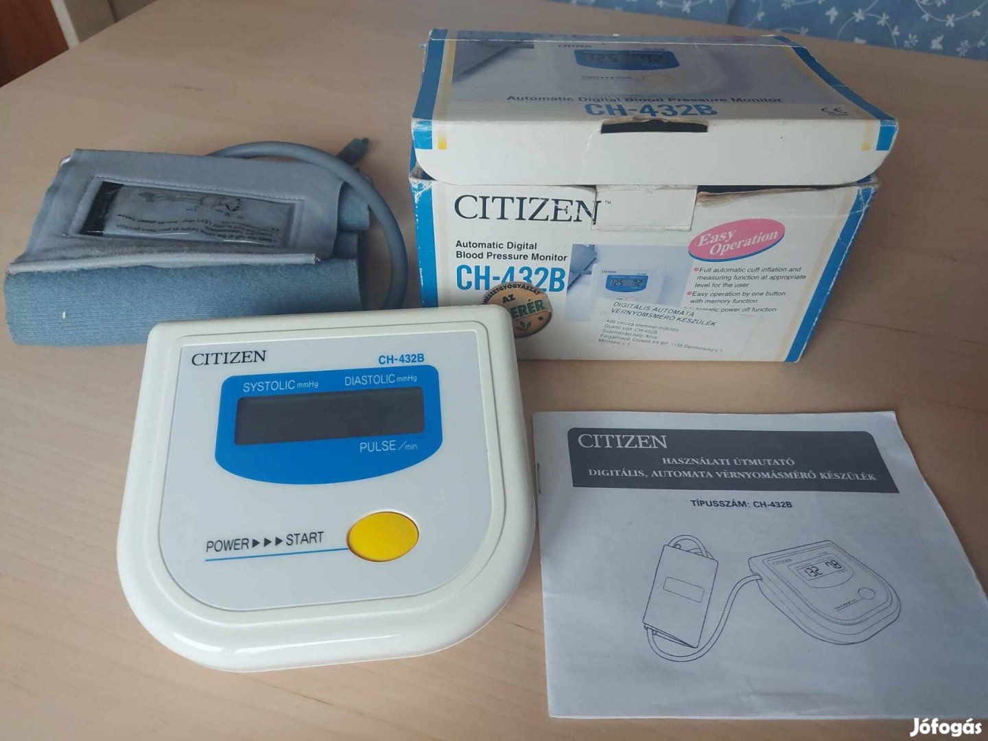 Citizen CH432B típusú vérnyomásmérő