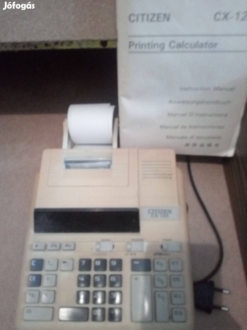 Citizen CX123 szalagos asztali számológép
