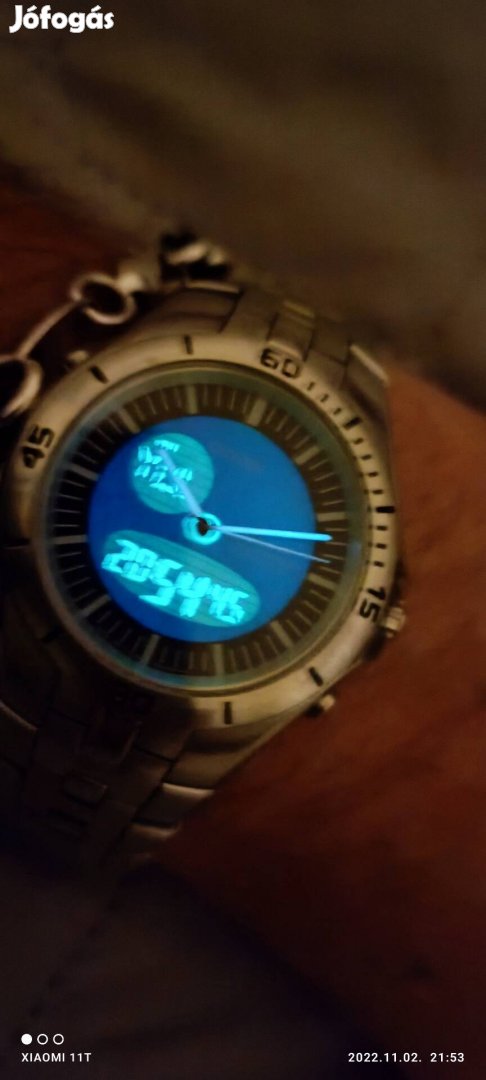 Citizen Marinaut ana-digi chronograph World Time acél