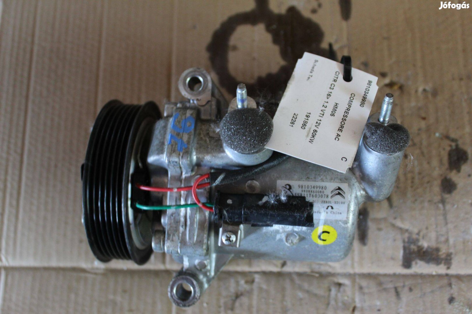 Citroën C3 III klímakompresszor 9810349980 (76)