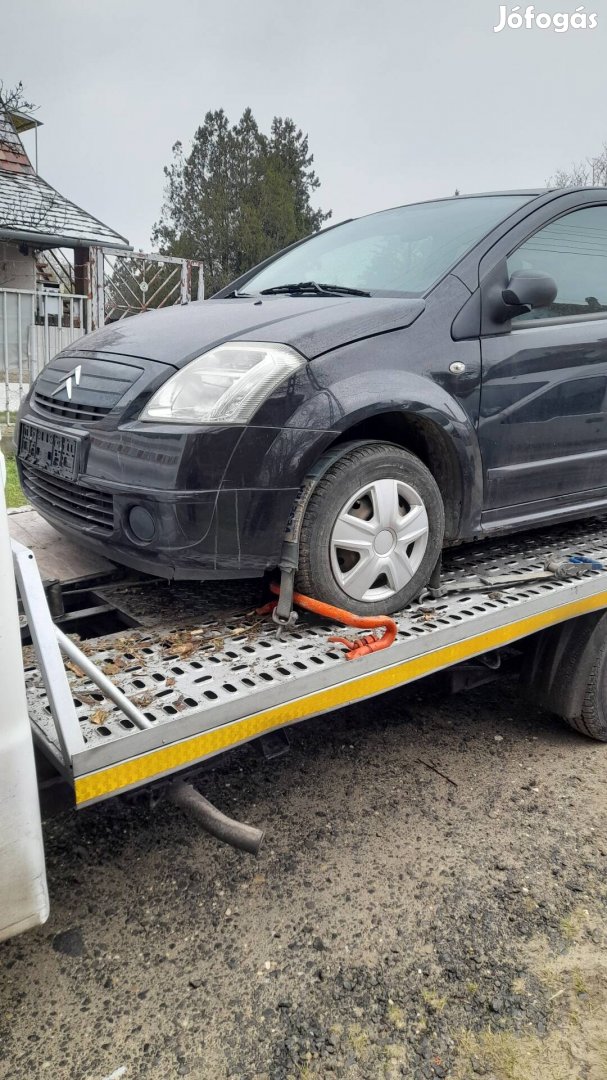 Citroën c2 motorháztető géptető 