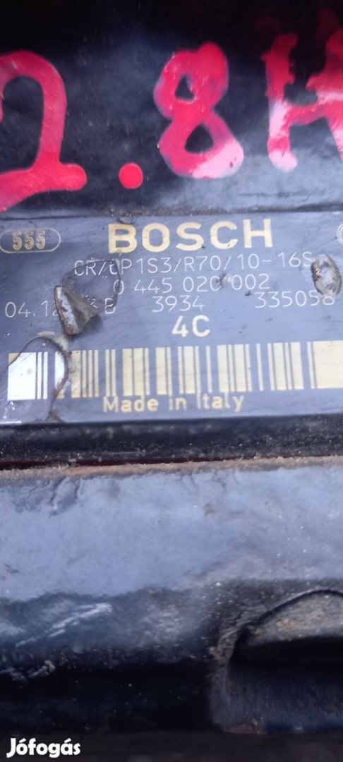 Citroën jumper 2.8 jtd magasnyomású szivattyú 