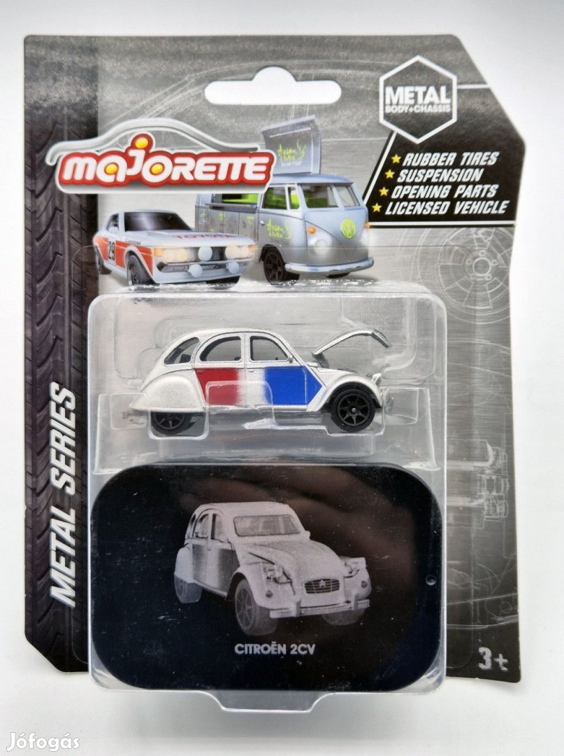 Citroen 2CV - dobozzal -  Majorette metal series - 1:64