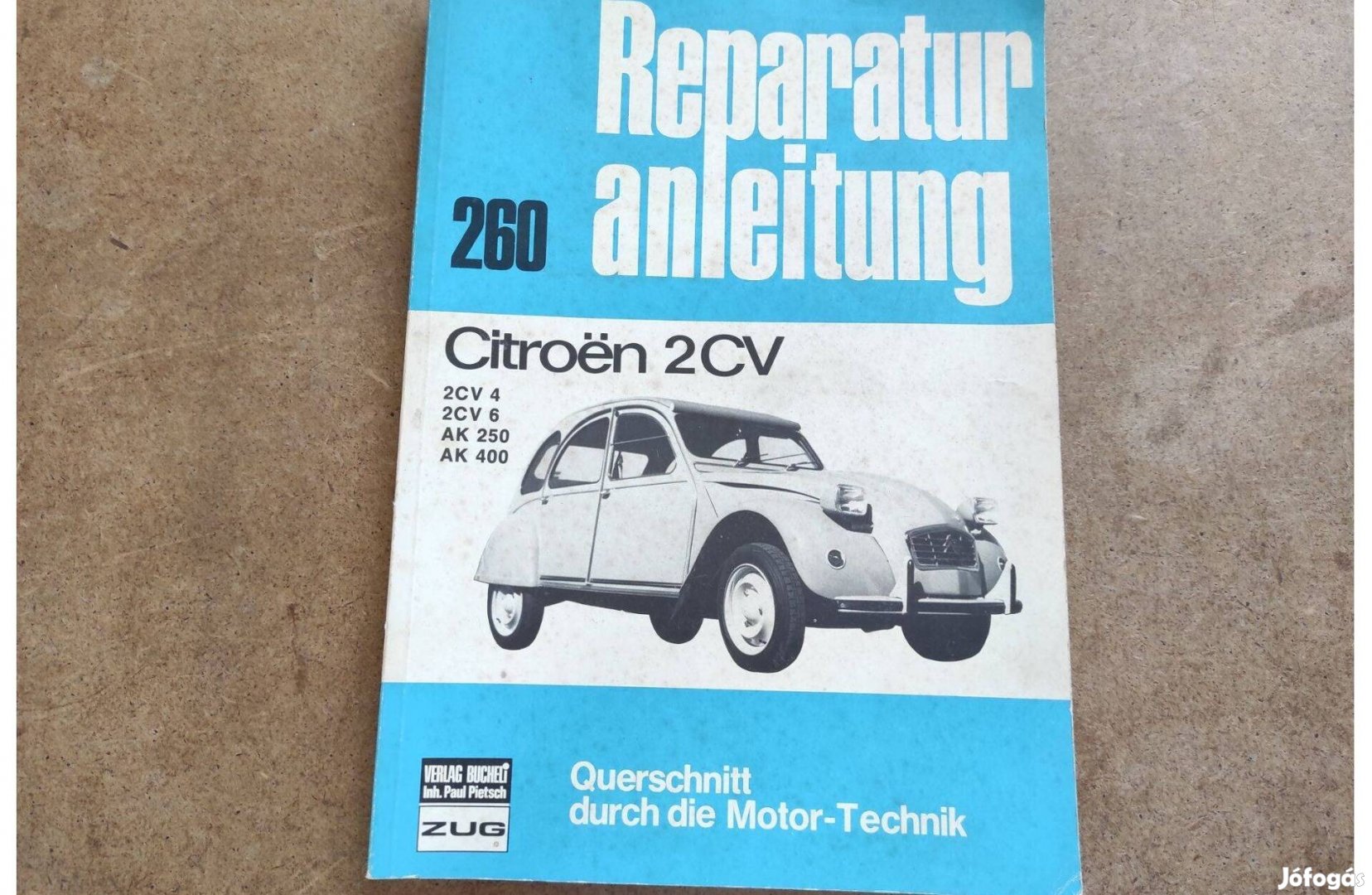 Citroen 2CV javítási karbantartási könyv