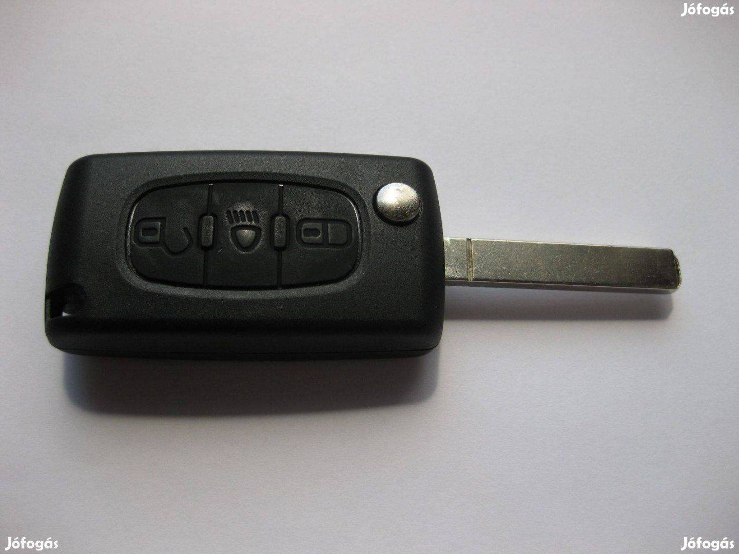 Citroen 3 gombos bicska kulcsház új