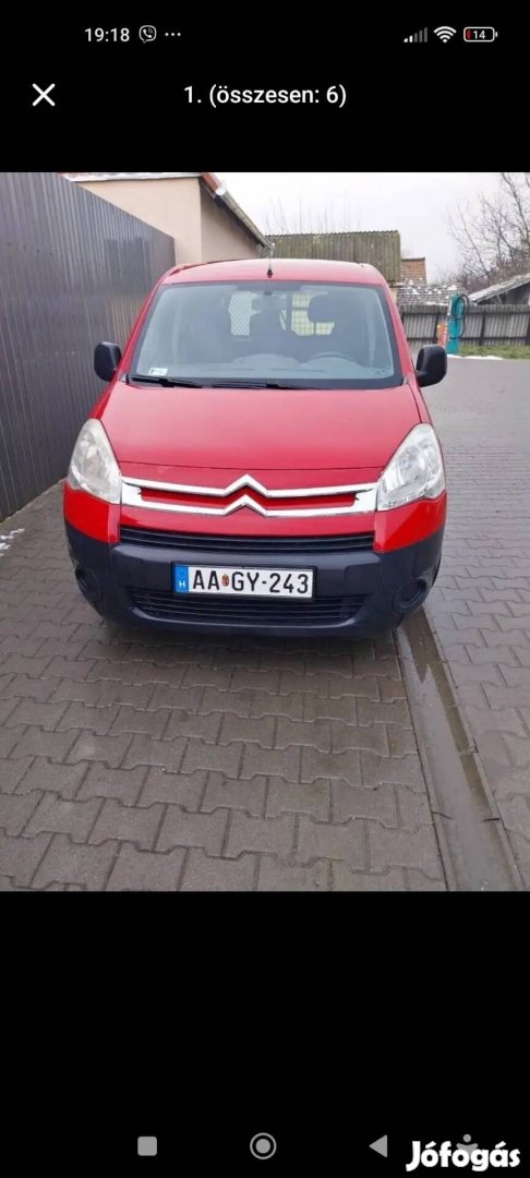 Citroen Berlingo 1.6HDI kisteherautó 