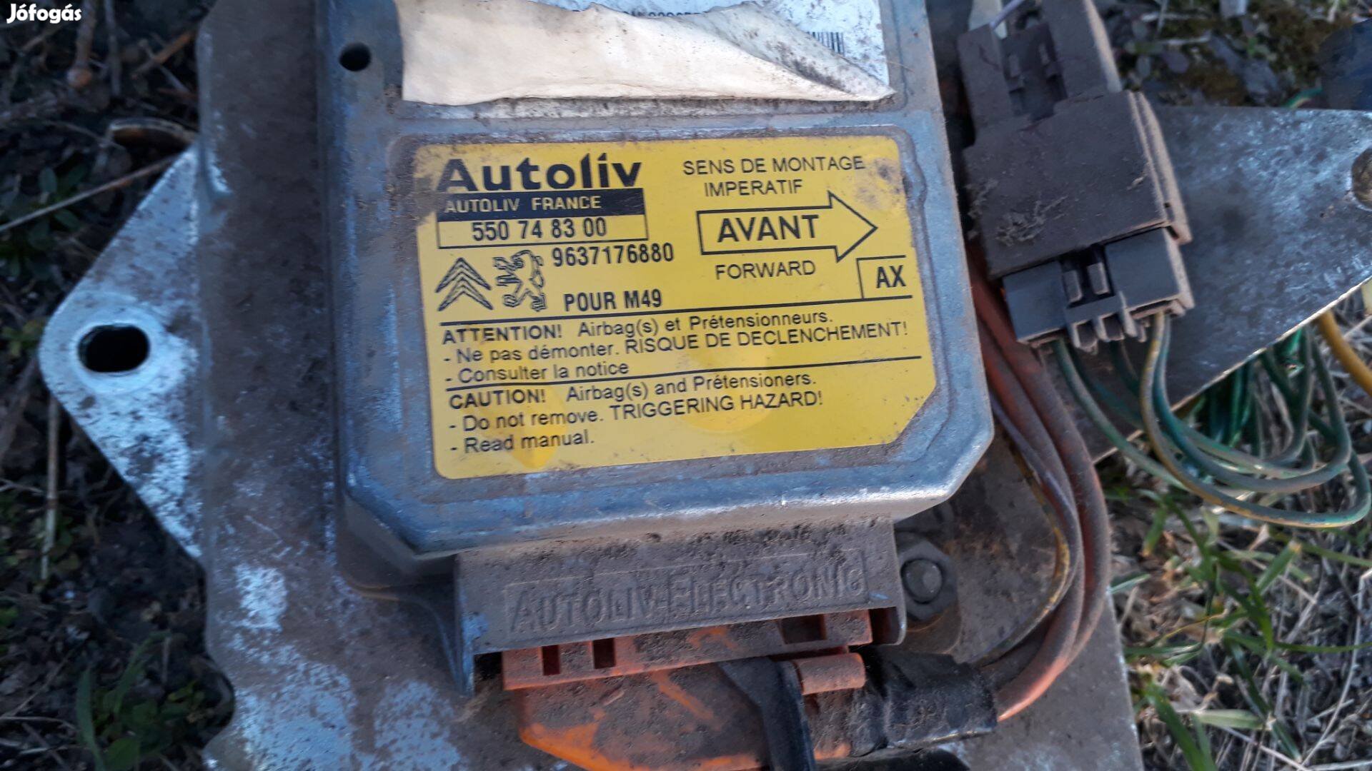 Citroen Berlingo légzsák vezérlő 550748300