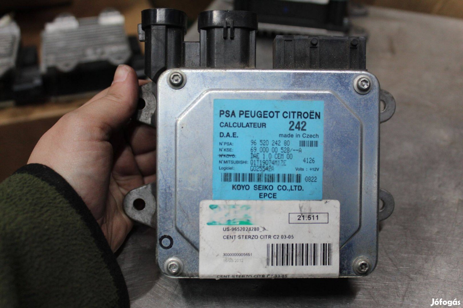 Citroen C2 2003-2005 1.4HDI kormányoszlop vezérlő (9652024280)
