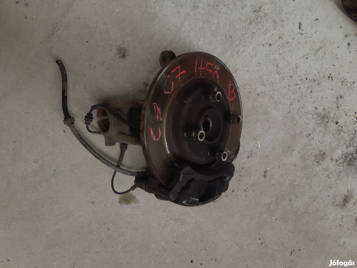 Citroen C3 Bal Első Csonkállvány Kerékaggyal Féknyereg ABS
