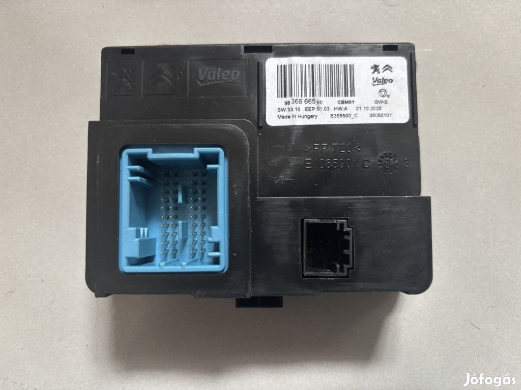 Citroen C3 II, Jumpy klíma vezérlő modul 9836666580