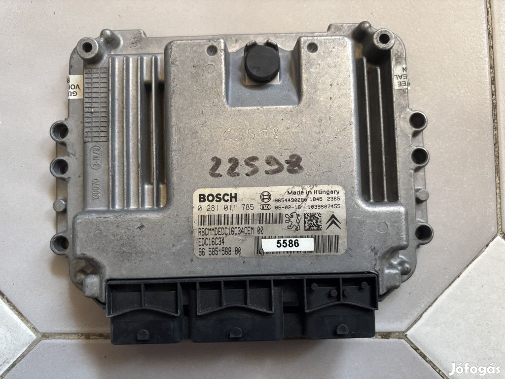 Citroen C3, Peugeot 206 motorvezérlő 0281011785 9658556880
