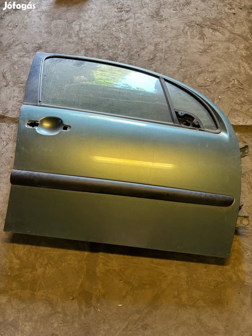 Citroen C3 jobb első ajtó zöld 