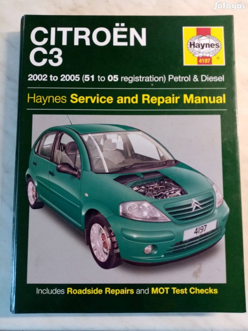 Citroen C3 szervízkönyv, Haynes