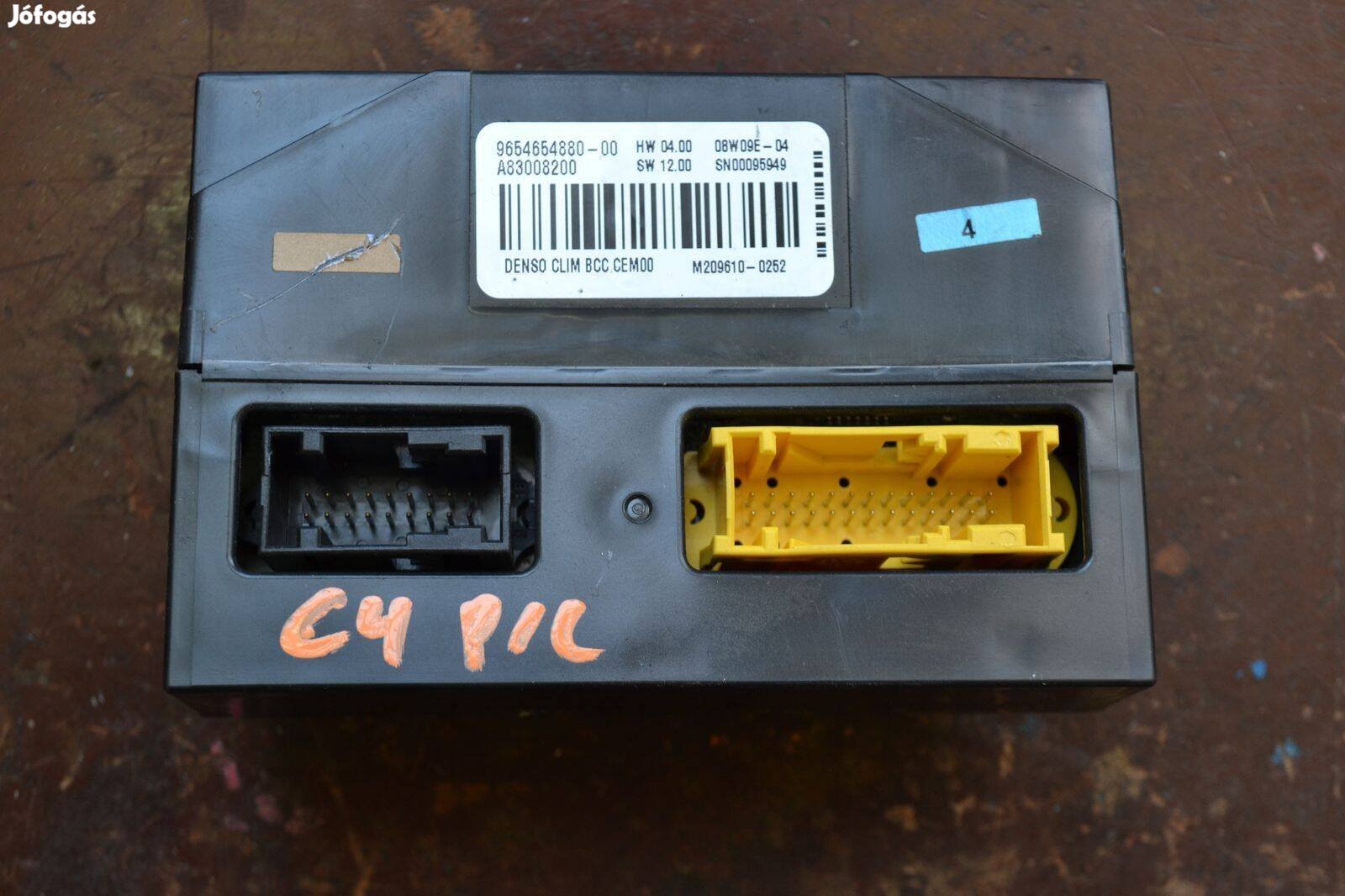 Citroen C4 Picasso I klíma vezérlő fűtés vezérlő 9654654880, A83008200