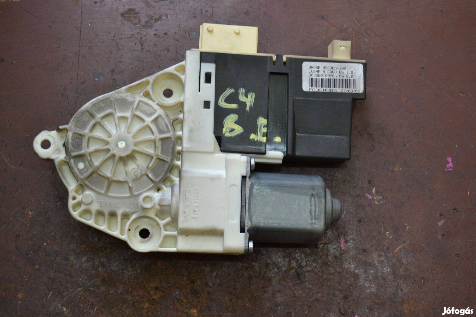 Citroen C4, Peugeot bal első ablakemelő motor! 996385-102, 997832-101