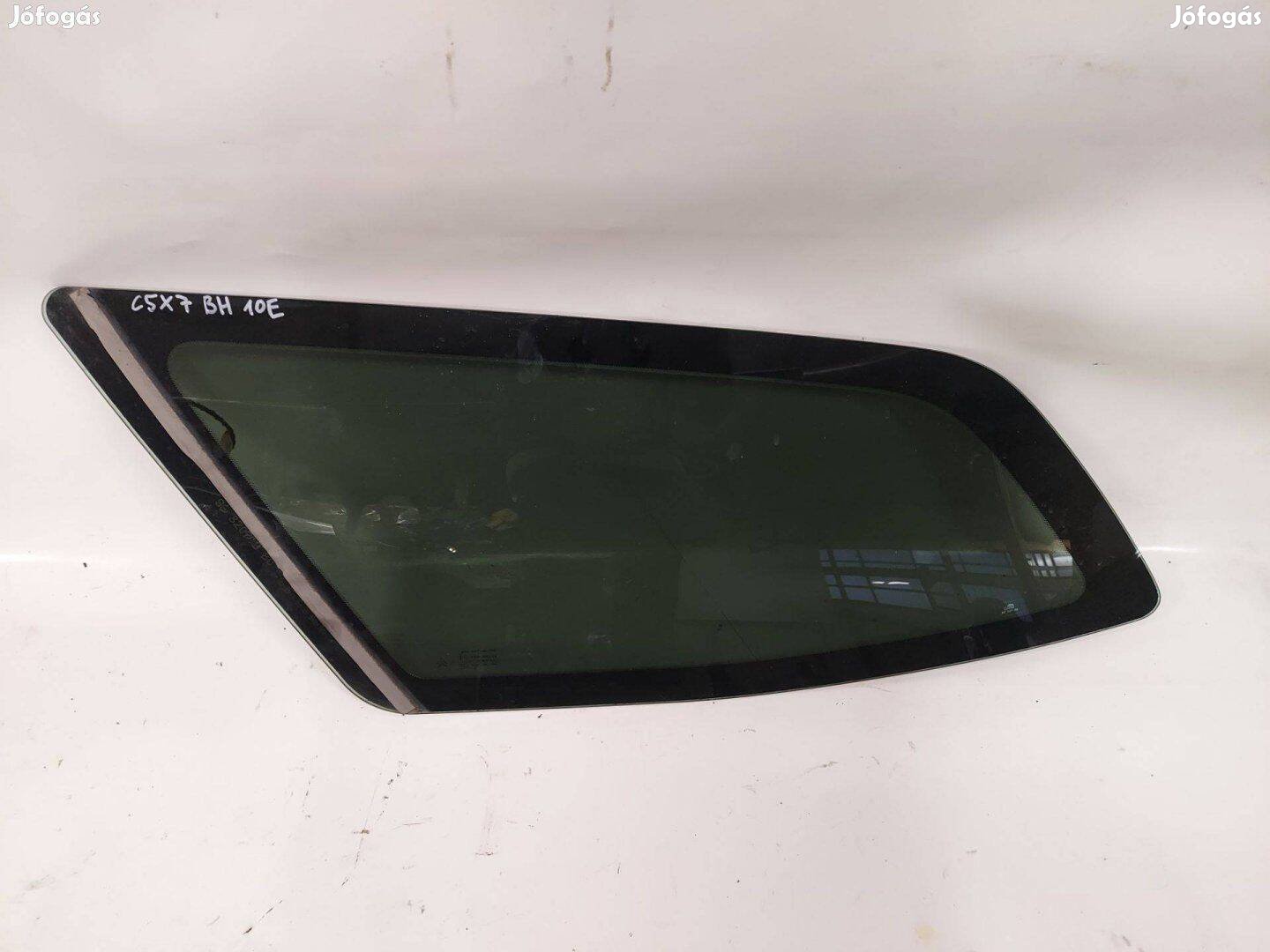 Citroen C5 II 2 X7 III 3 RD kombi bal hátsó oldal fix üveg ablak