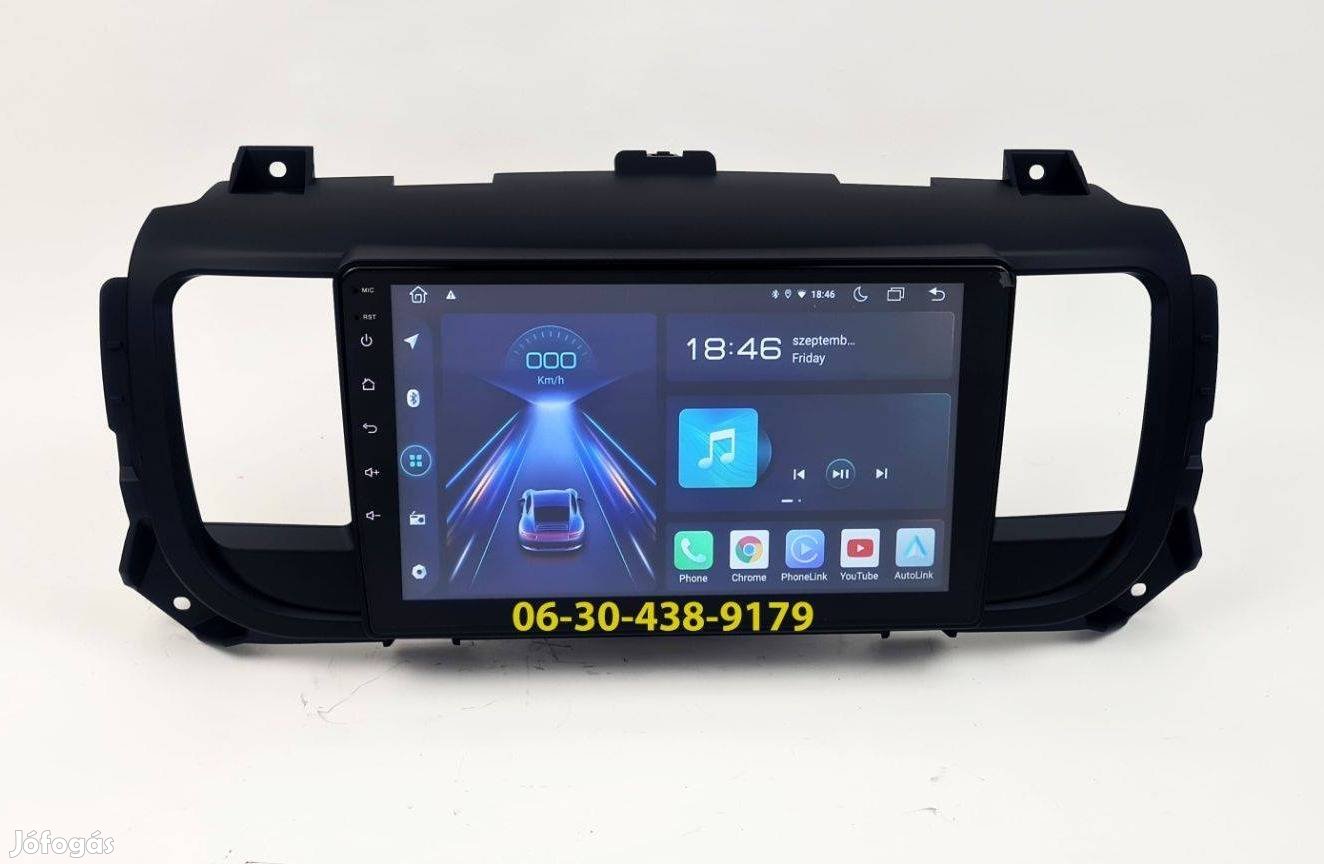 Citroen Jumpy 3 Android autórádió fejegység gyári helyre 1-4GB Carplay