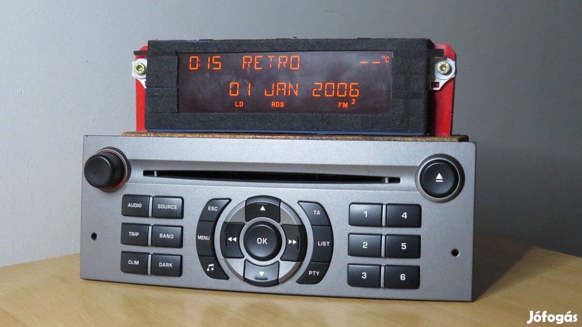 Citroen Peugeot RD4 gyári cd rádió fejegység