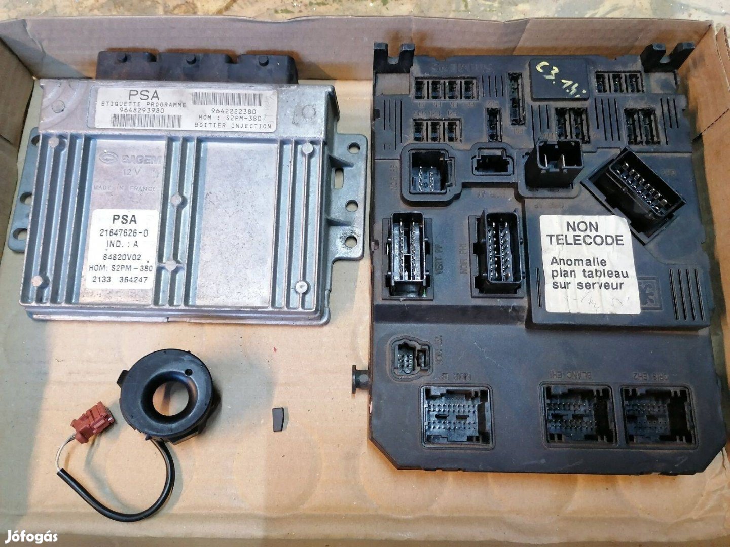 Citroen c3 Mozorvezérlő elektronika szett 1.4i benzin