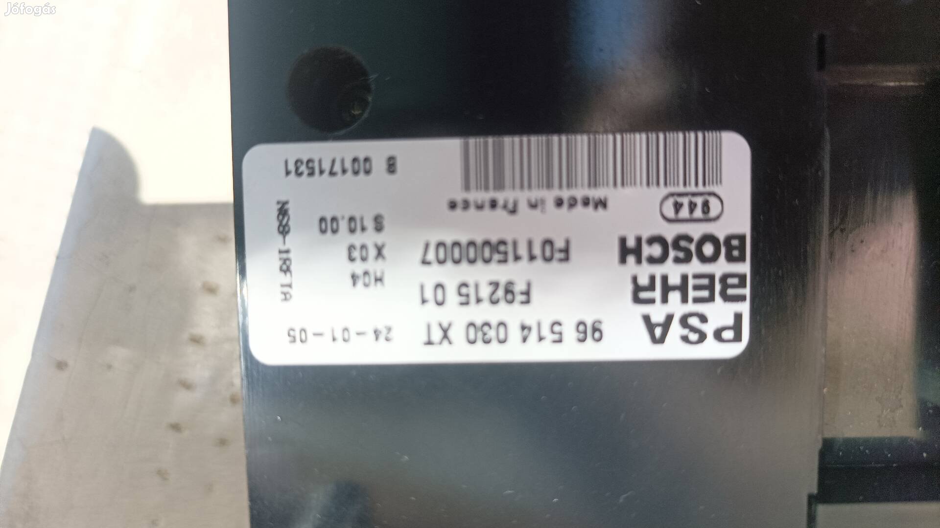 Citroen digit klíma panel