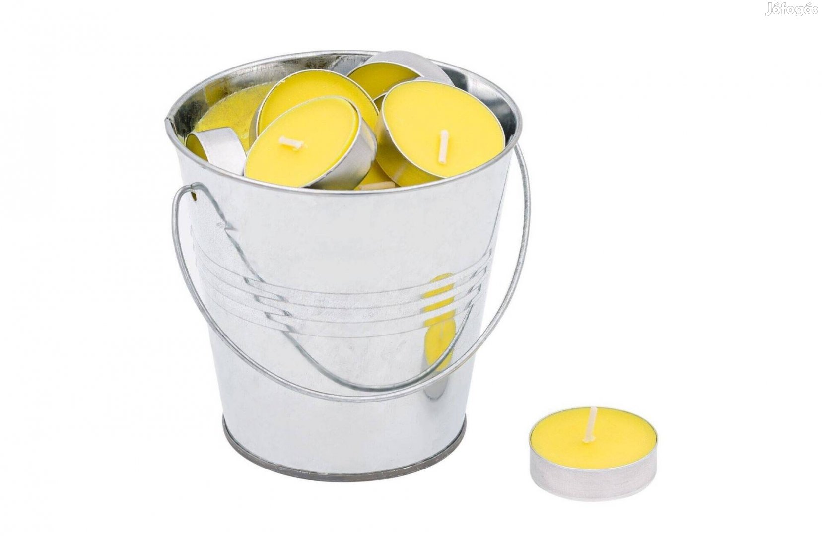 Citronella teamécses fém vödörben - 25 db