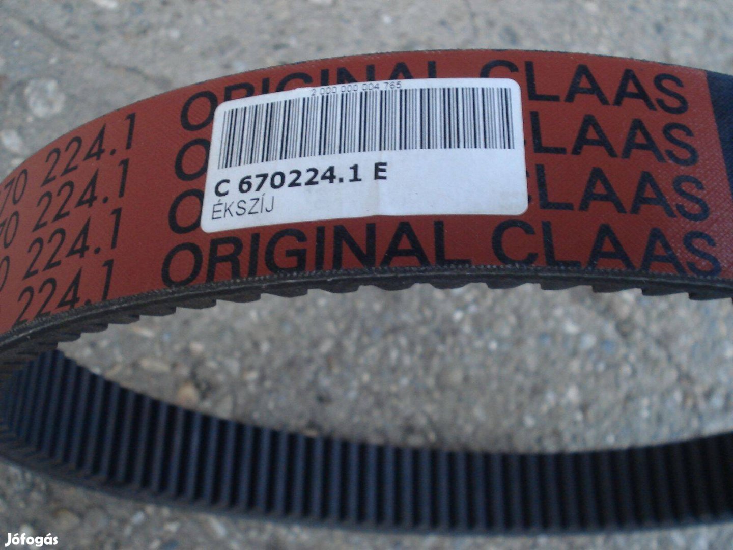 Claas C vágóasztal új motolla variátor original ékszíj Dominátor Mega