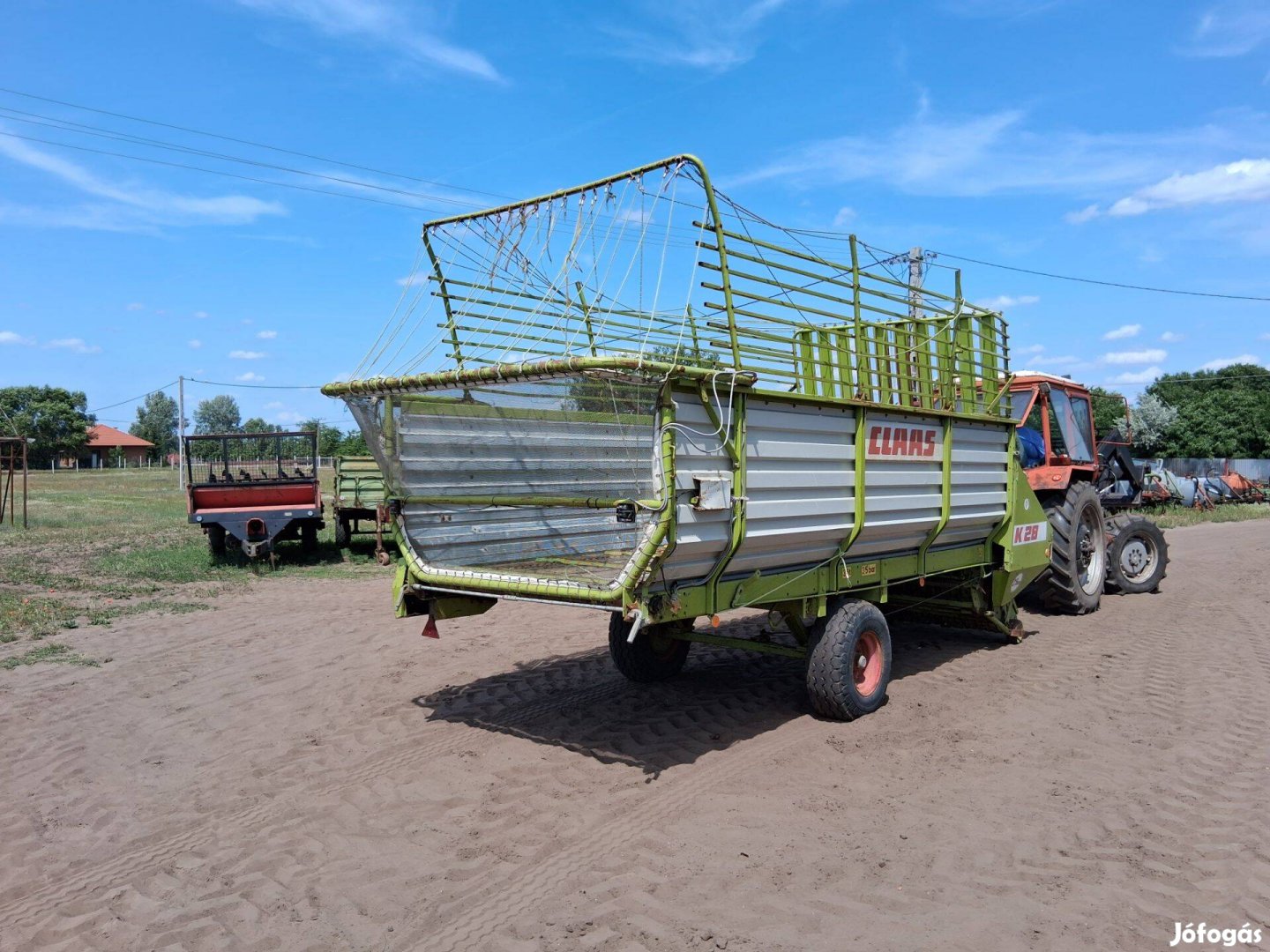 Claas K 28 tip 28 köbös hamszter , rendfelszedő kocsi