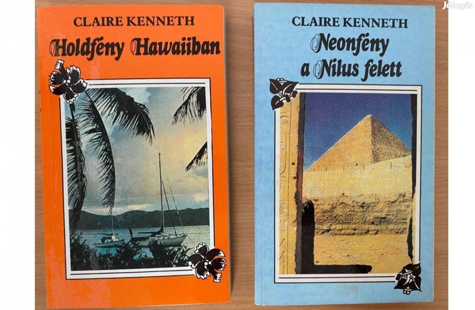 Claire Kenneth: Neonfény a Nílus felett + Holdfény Hawaiiban könyvek