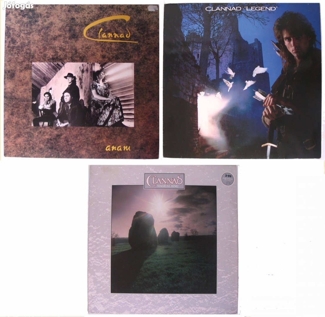 Clannad LP-csomag: Anam / Legend / Magical Ring (holl. és német LP-k)