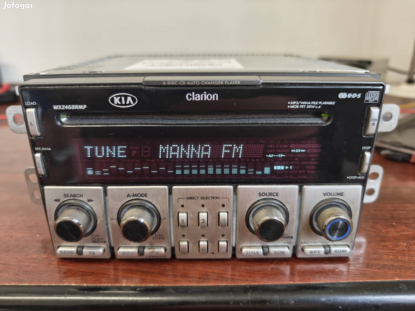 Clarion Wxz468RMP 6 cd mp6 AUX 2din rádió 