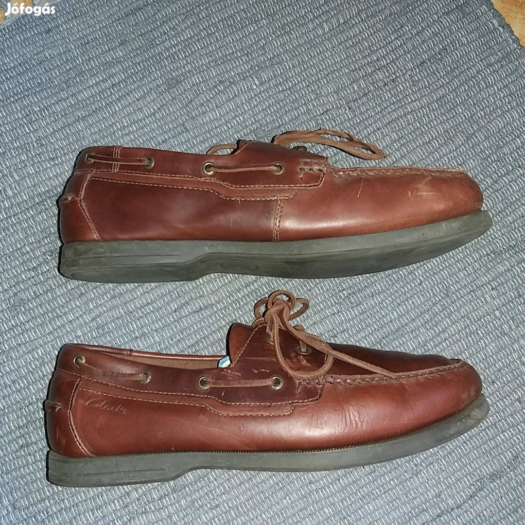 Clarks férfi bőr vitorlás cipő 47-es uk 12