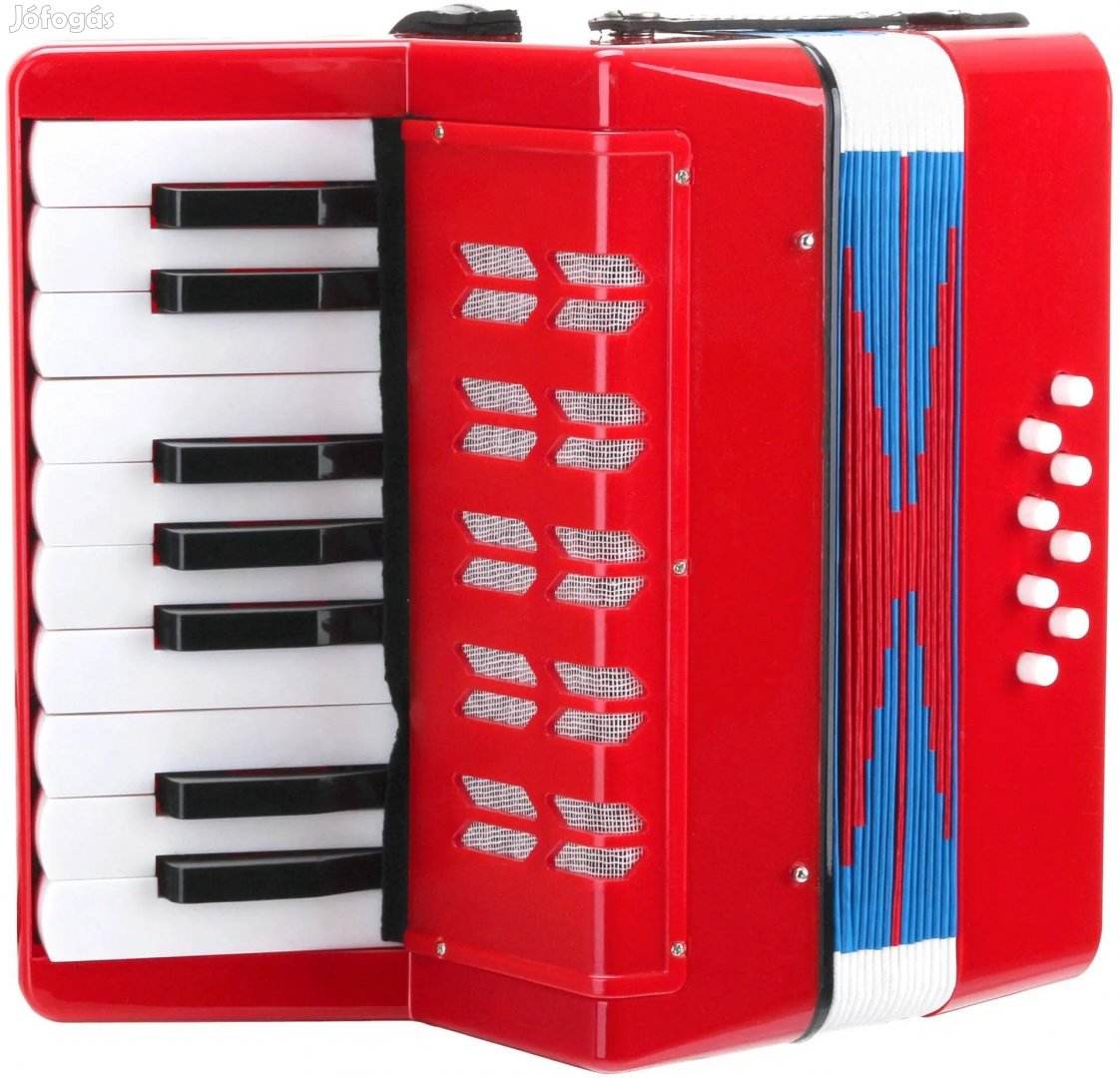 Classic Cantabile Bambino Gyermek Harmonika, piros, 8 basszus