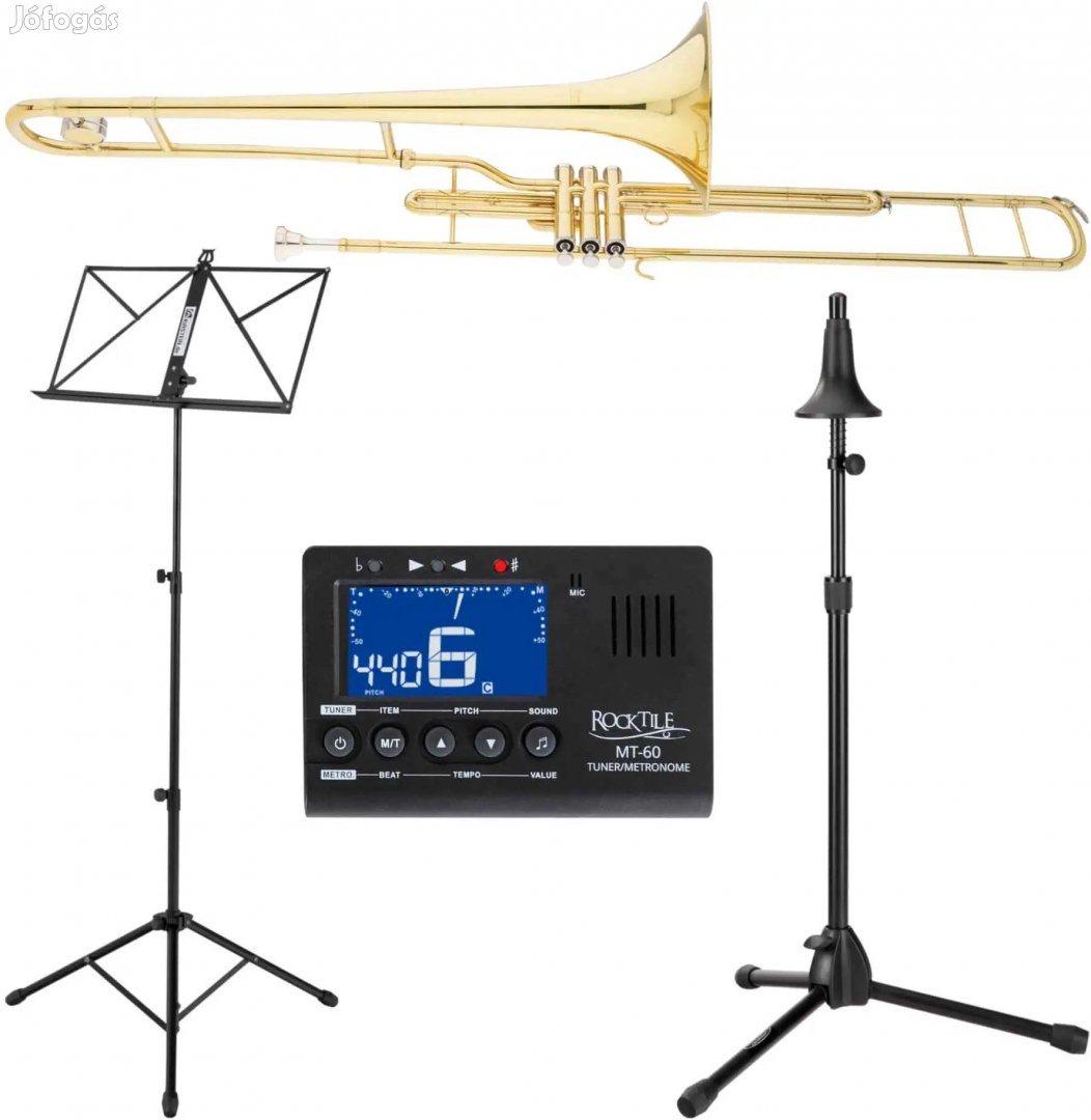 Classic Cantabile Brass VP-16 Csúszó Harsona készlet metronómmal,