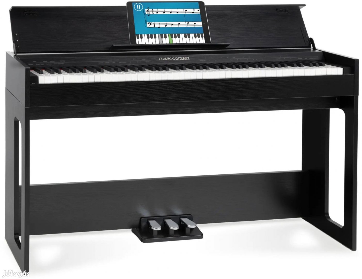 Classic Cantabile DP-S1 SM E-zongora fekete matt