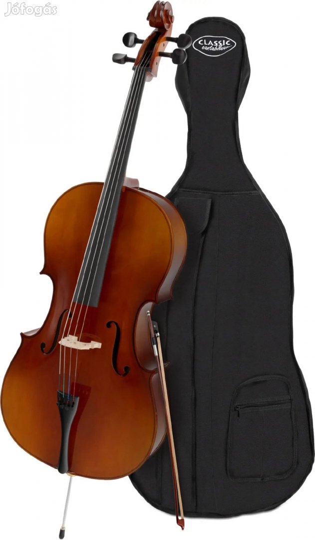 Classic Cantabile Diák Cselló 4/4 KÉSZLET, tartalmazza az íjat és